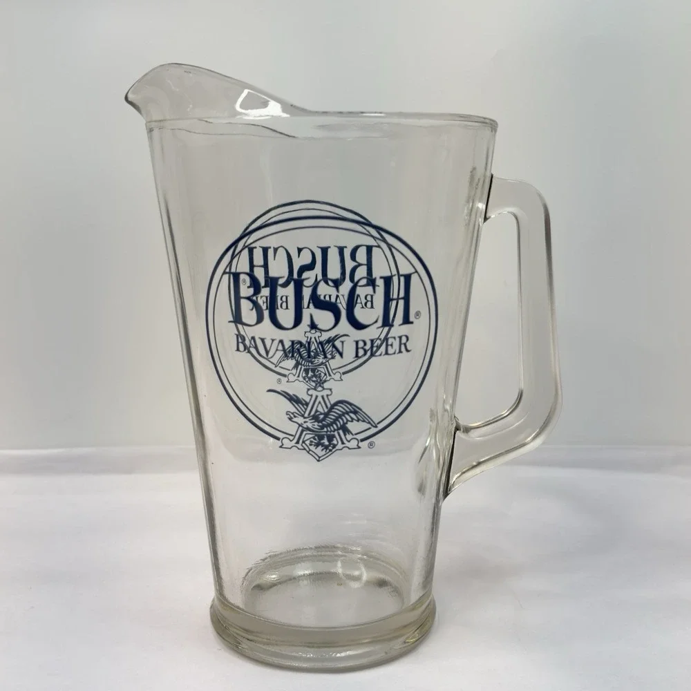 Vintage Busch Bavarian Beer Large Pitcher